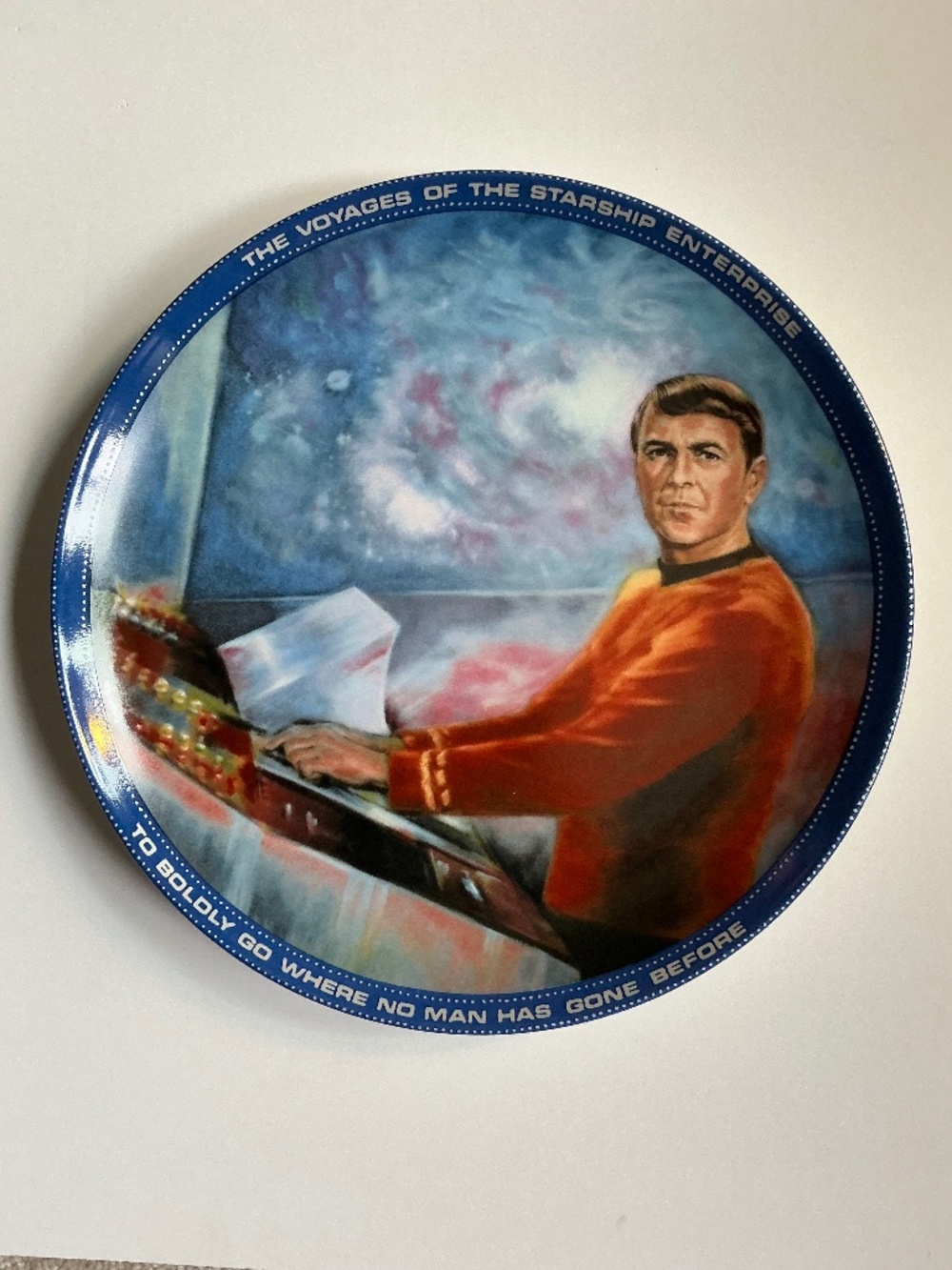 Star Trek Collector Plate Montgomery Scott Susie Morton Ernst 1985 Limited